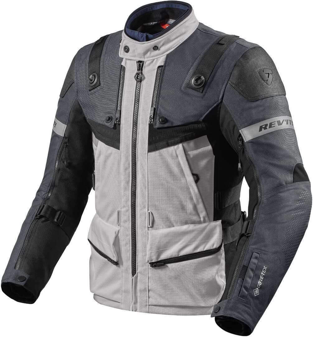 Revit Defender 3 GTX Motorrad Textiljacke (Silver/Anthracite,XL) von REV'IT!