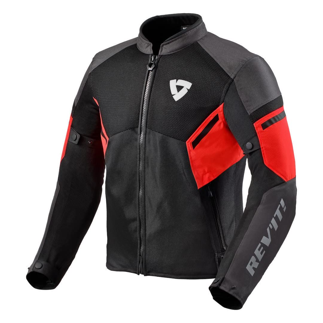 Revit GT-R Air 3 Motorrad Textiljacke (Black/Red,L) von REV'IT!