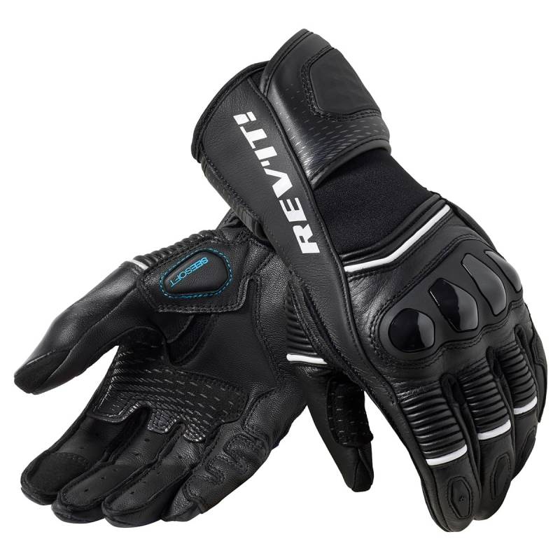 Revit Handschuhe Xena 4 Ladies sportliche Motorradhandschuhe für Frauen, Schwarz-Weiß, S von REV'IT!