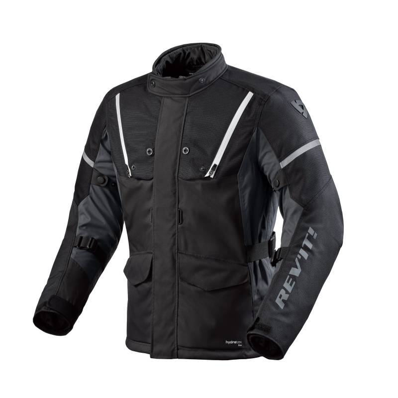 Revit Horizon 3 H2O Motorrad Textiljacke (Black/White,L) von REV'IT!