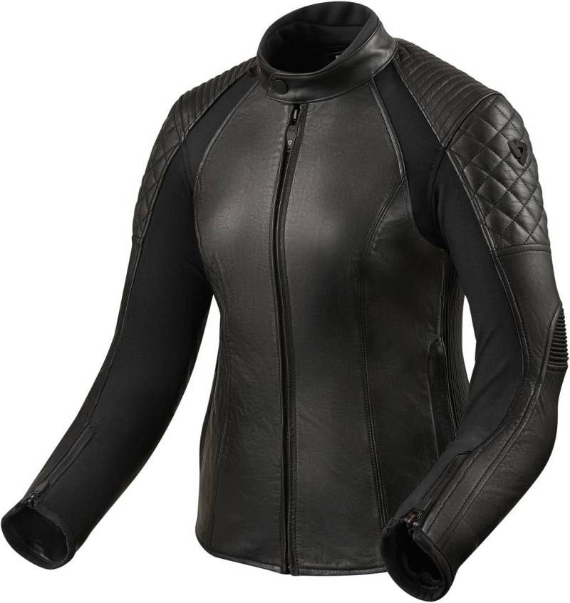 Revit Luna Damen Motorrad Lederjacke Schwarz 42 von REV'IT!