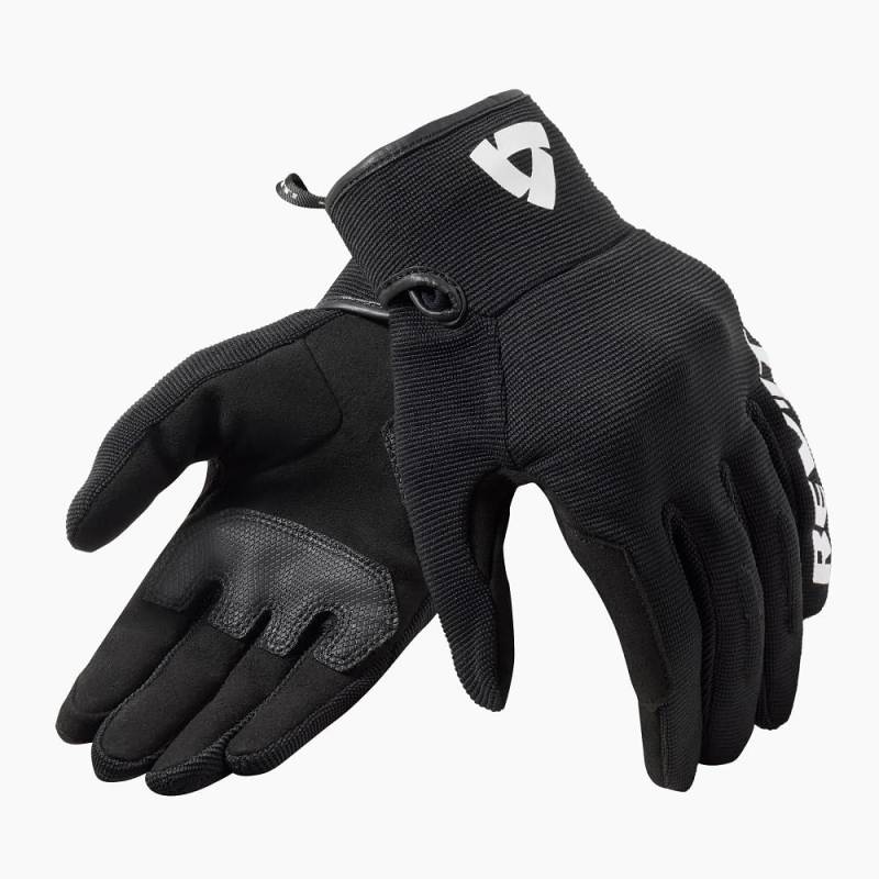 Revit Access Damen Motorrad Handschuhe, schwarz/weiß, XL von Revit