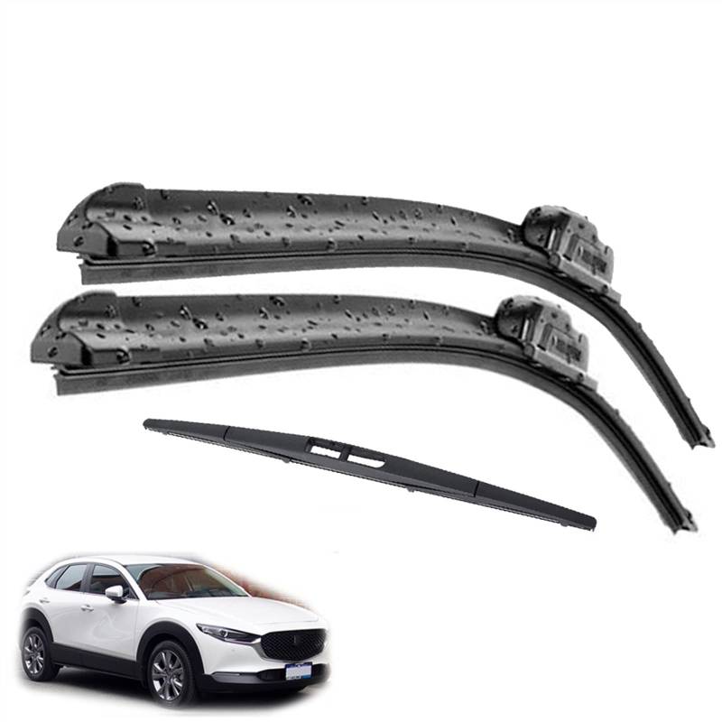 Front & Rear Wischerblätter Set Kit Für Mazda CX-30 CX30 2019 2020 2021 2022 Auto Windschutzscheibe Scheibenwischer 26 "+ 16" + 14 " Scheibenwischer von REXGEL