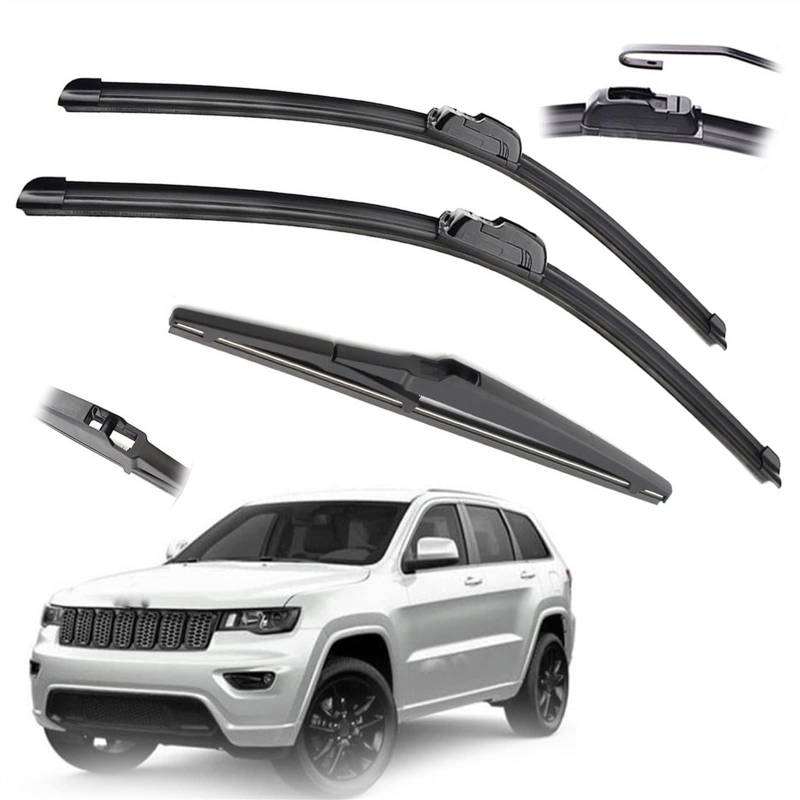 REXGEL 22 "21" 11 "Auto Front Heckscheibe Scheibenwischerblätter Bürsten Cutter Zubehör Für Jeep Grand Für Cherokee WK2 2013 2014 2015 2016 2017 2018 2019 2020 Scheibenwischer von REXGEL