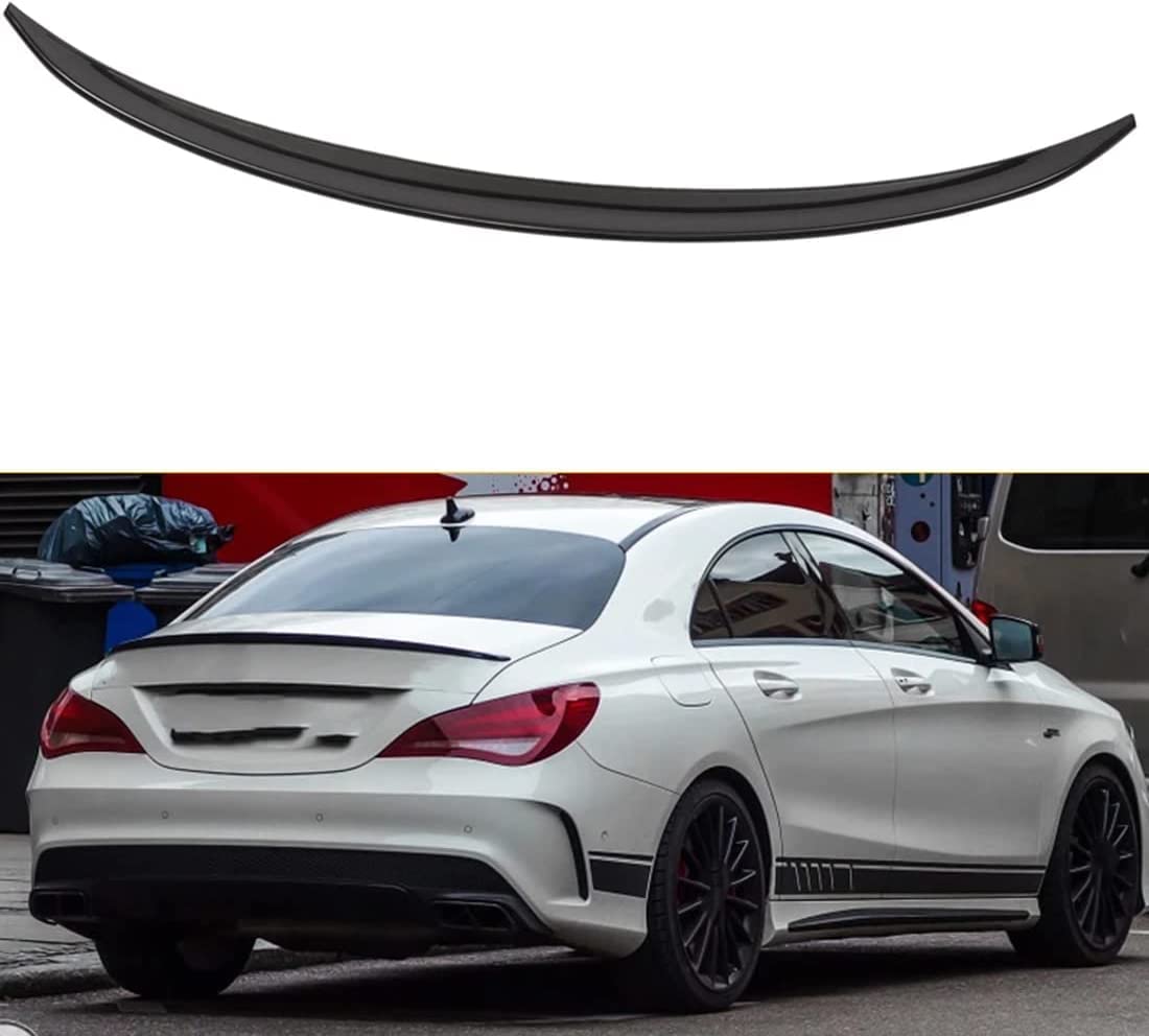 REXGEL ABS Heckspoiler für Mercedes Benz W117 C117 CLA 200 CLA 220 CLA 250 CLA 45 2013-2018, Dachspoilerflügel Heckspoiler Flügel Kofferraum Lippe Auto Modifikation Zubehör von REXGEL