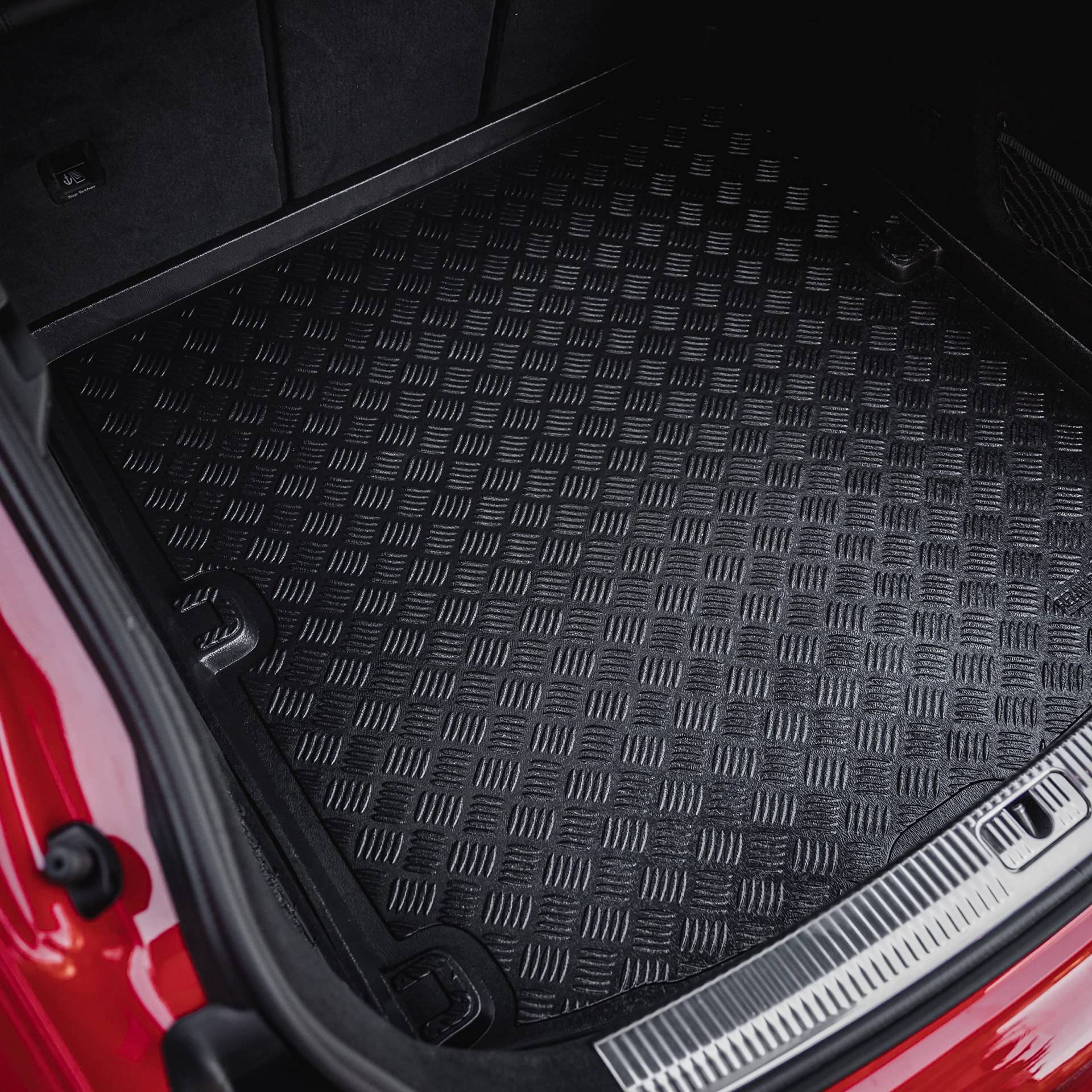 REZAW - PLAST Antirutschmatte Auto Kofferraummatte passt für Peugeot 206 2002-2012 Kompletter Schutz für Ihr Auto bei Allen Wetterbedingungen mit perfekt passenden Anti rutsch Matte von REZAW - PLAST