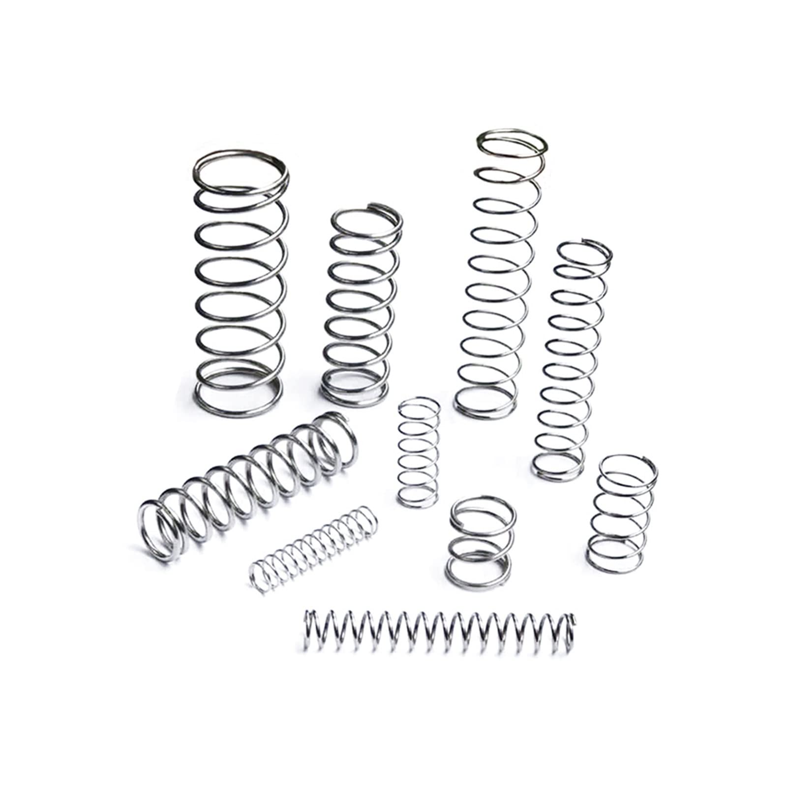 Federn, Druckfeder, Druckfeder aus Edelstahl 304, Drahtdurchmesser 0,5, Rückholfeder, Außendurchmesser 3–10 mm, 10 Stück(10mm 01-0.5mm,40mm) von RFDRR