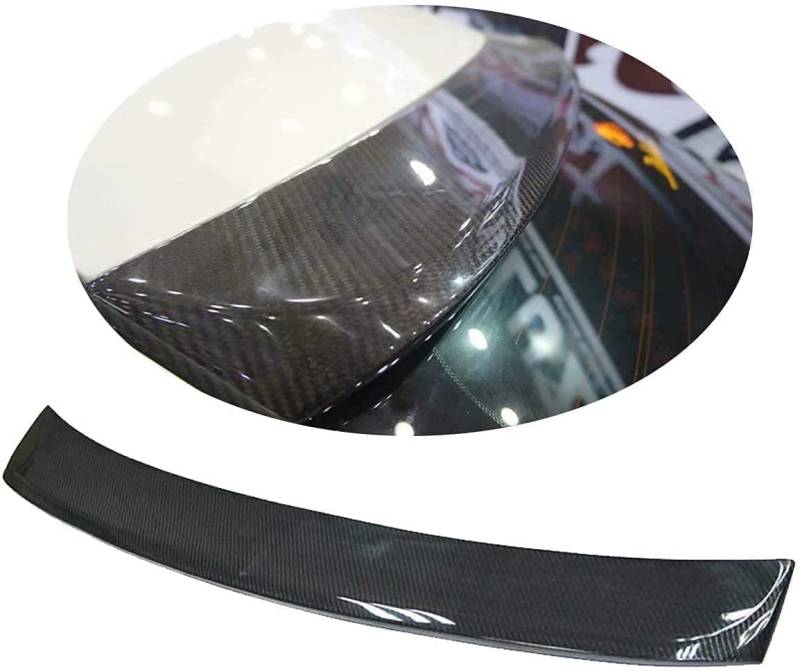 Auto Carbon Fiber Rear Spoiler für Infiniti Q50 Q50S Spoiler 2014-2020, Lip Strip Decoration Part Diffuser Bumper Cover, RFRDSPKG von RFRDSPKG