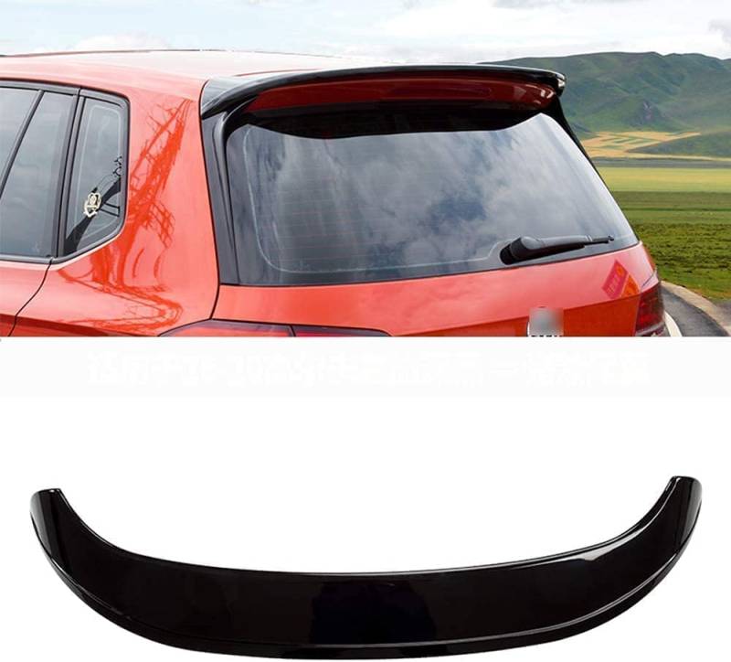 Car Abs Rear Spoiler für Golf Sportsvan SV 2016 2017 2018 2019 2020, Lip Strip Decoration Part Diffuser Bumper Cover, RFRDSPKG, Schwarz von RFRDSPKG