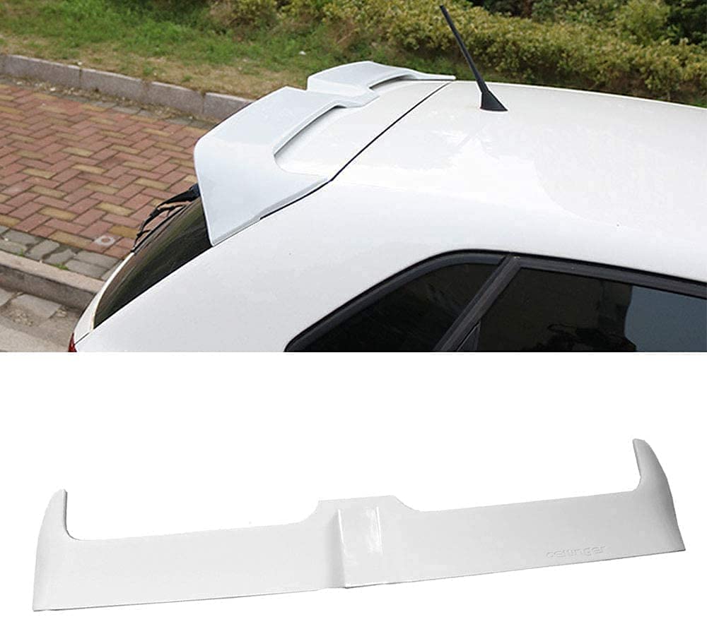 Car Abs Rear Spoiler für Polo Plus 2019 2020, Lip Strip Decoration Part Diffuser Bumper Cover, RFRDSPKG, Weiß von RFRDSPKG