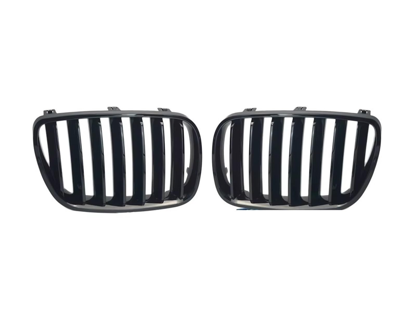 Auto Frontgrill 1 Paar Auto Frontstoßstange Nierengrill Haube Racing Grills ABS Glänzend Schwarz 1 Lamellengitter Für X3 E83 2007 2008 2009 2010 Kühlergrill von RFSHOP