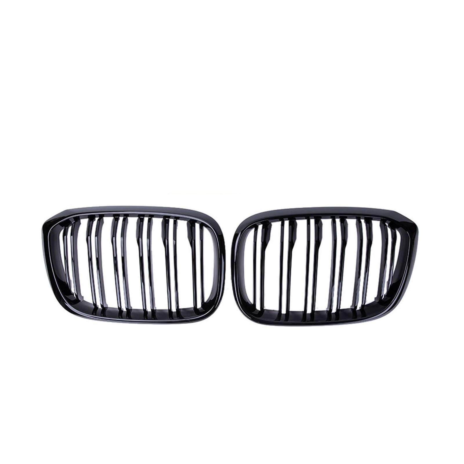 Auto Frontgrill 1 Paar Für 3 4 X3 X4 G01 G02 G08 2018 2019 2020 Doppel Lamellen Vorne Niere Grill Niere Grille Glanz Matt Schwarz Racing Grills Kühlergrill(Glossy Black) von RFSHOP