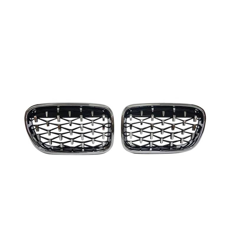 Auto Frontgrill 2-teiliger Nierengrill Für Das Auto Glänzend Schwarz Ersatz Für X3 F25 2010 2011 2012 2013 Renngrills Auto-Styling-Zubehör Kühlergrill(Silber) von RFSHOP