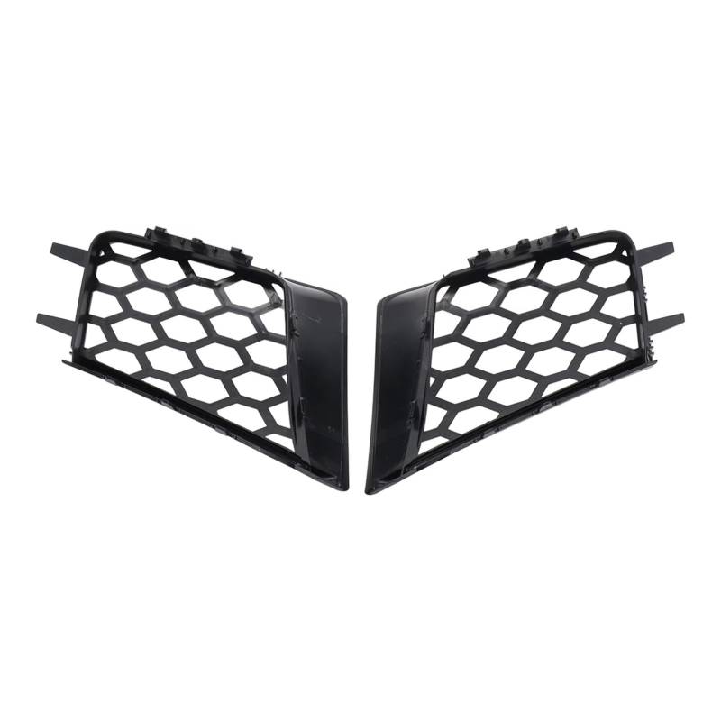 Auto Frontgrill 2-teiliger Oberer Grill Für Die Frontstoßstange Links Und Rechts Mattschwarz Ersatz Für Seat Für Ibiza Cordoba 6L 2002–2009 Kühlergrill von RFSHOP