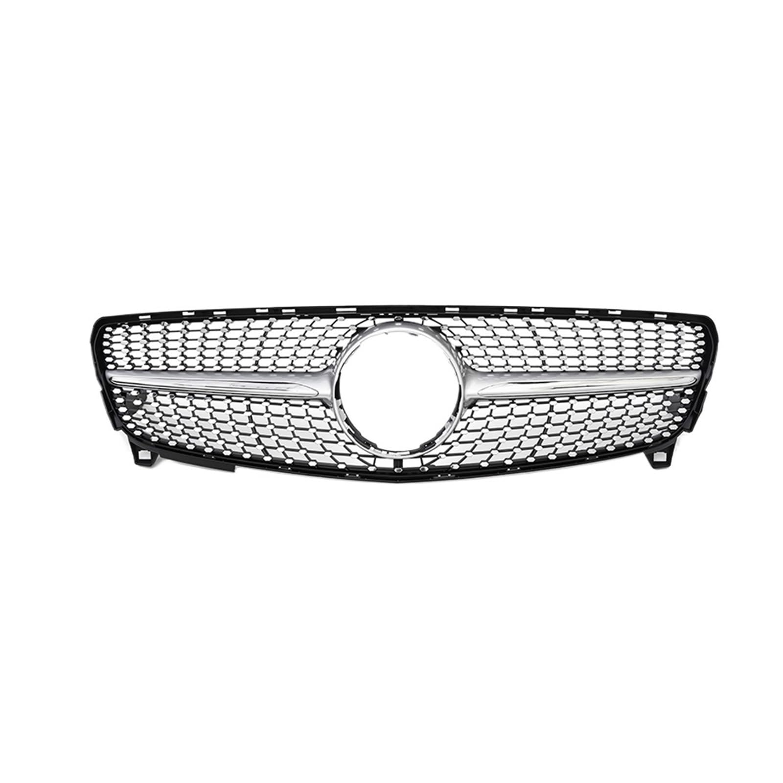 Auto Frontgrill 2016 2017 2018 Für Benz A-Klasse W176 A180 A200 A220 A250 A45 AMG & GTR & Diamant Stil Kühlergrill Grill Kühlergrill(Diamonds-Silver) von RFSHOP