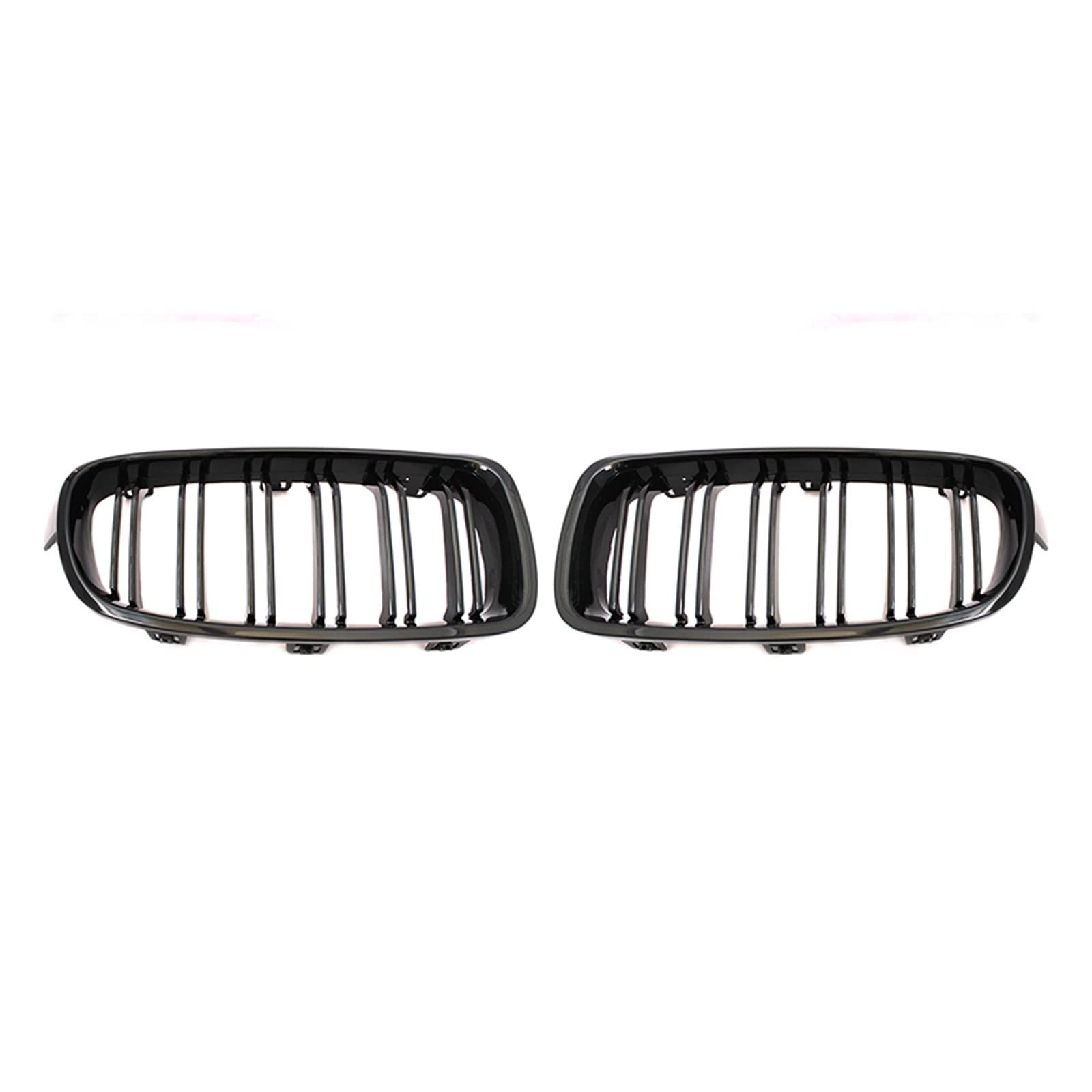 Auto Frontgrill ABS Auto-Styling Front Niere Kühlergrill Dual Lamellen Kühlergrill Auto Zubehör Für F30 F31 F35 2012-2018 320i 325i 328i Kühlergrill(Double Line Black) von RFSHOP