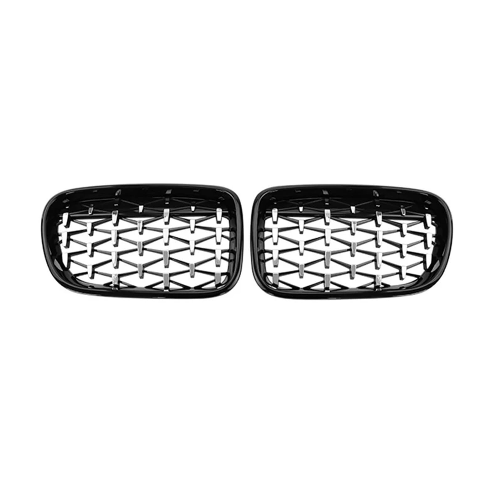 Auto Frontgrill Auto-Frontgrill Diamant-Nierengitter Renngitter Chrom-Kühlergrill-Stil Auto-Ersatzteil Für X3 F25 2011 2012 2013 Kühlergrill(Black Silver) von RFSHOP