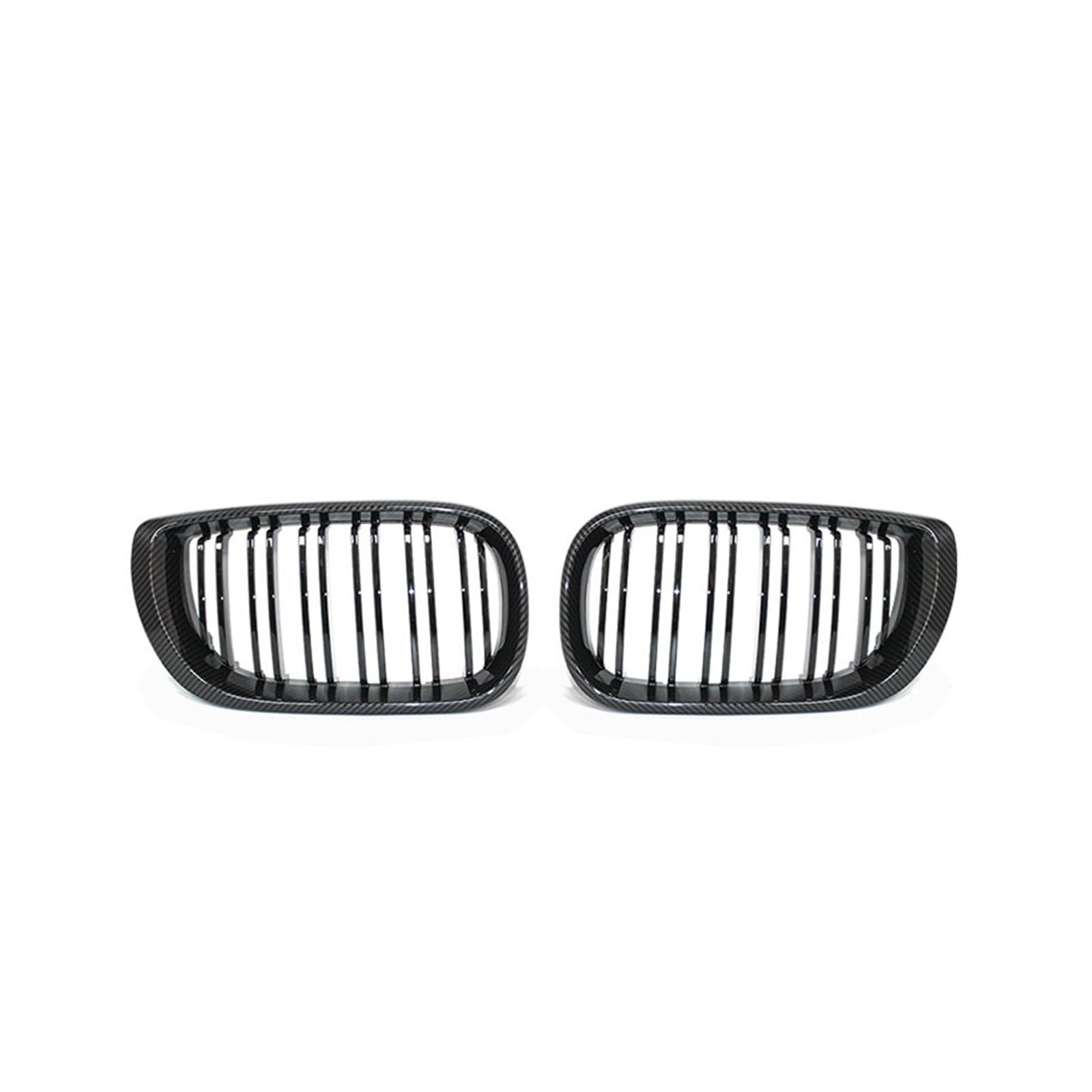 Auto Frontgrill Auto Frontstoßstange Nierenhaube Kühlergrill Racing Grill Schwarz Für E46 4-Türer Touring Limousine 2002 2003 2004 2005 Kühlergrill(Double Line Carbon) von RFSHOP