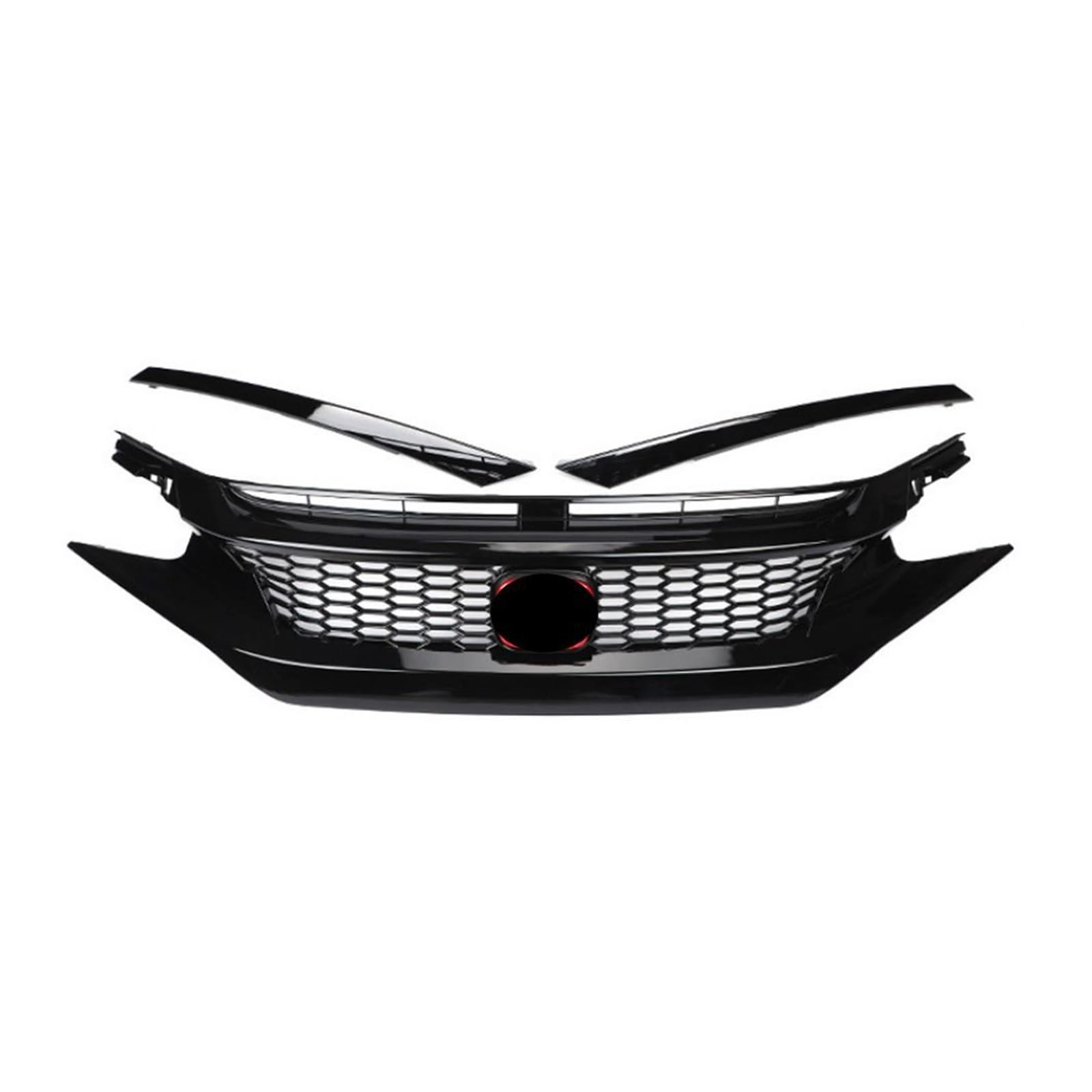 Auto Frontgrill Autozubehör Frontstoßstangengrill Center Styling Oberer Grill Für Civic Limousine/Fließheck 2016 2017 2018 Kühlergrill(C) von RFSHOP