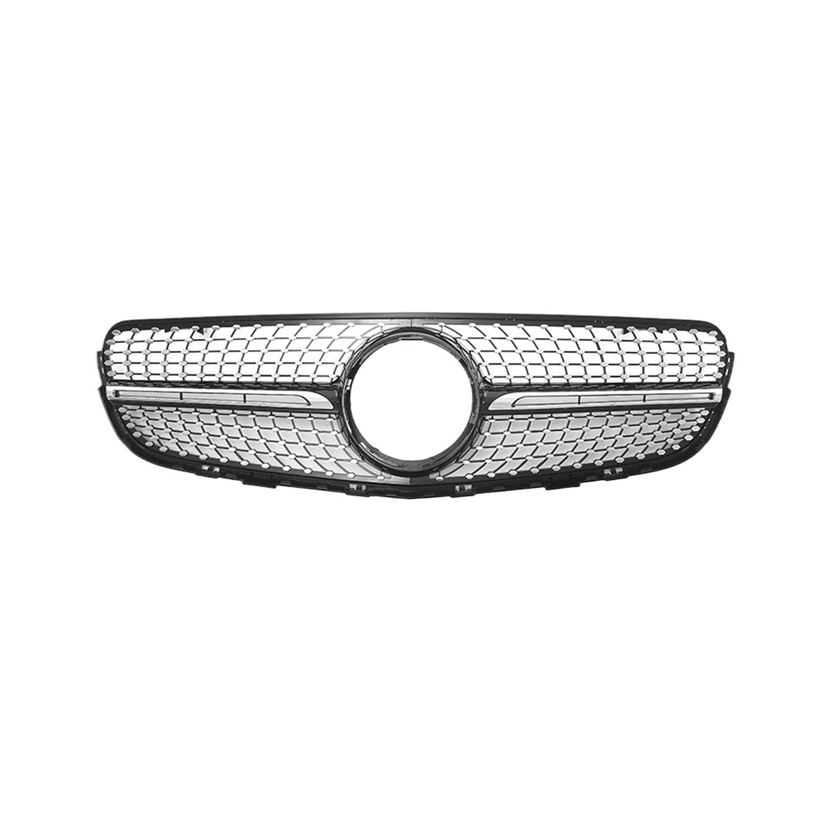 Auto Frontgrill Ersatzteil Diamond GT Style Fronthaubengrill Racing Grill Body Kit Refit Tuning Für Benz GLC X253 C253 2015 2016-2018 2019 Kühlergrill(Diamond-Black) von RFSHOP