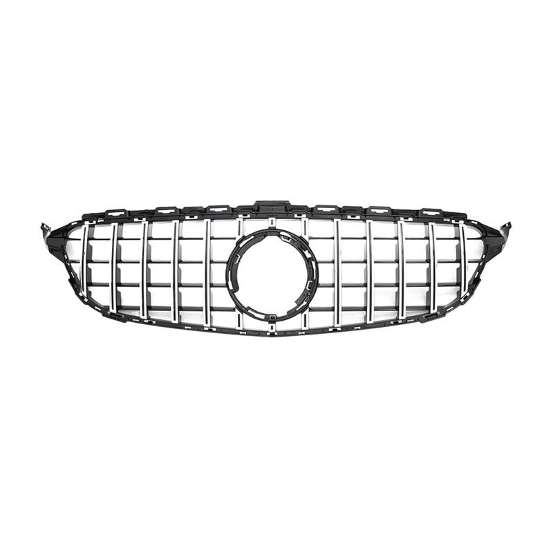 Auto Frontgrill Frontgrill Racing Grill Diamant Stil Mesh Für Benz C W205 C205 S205 C180 C200 C250 C260 C300 2019 2020 2021 Kühlergrill(GT-Silver) von RFSHOP