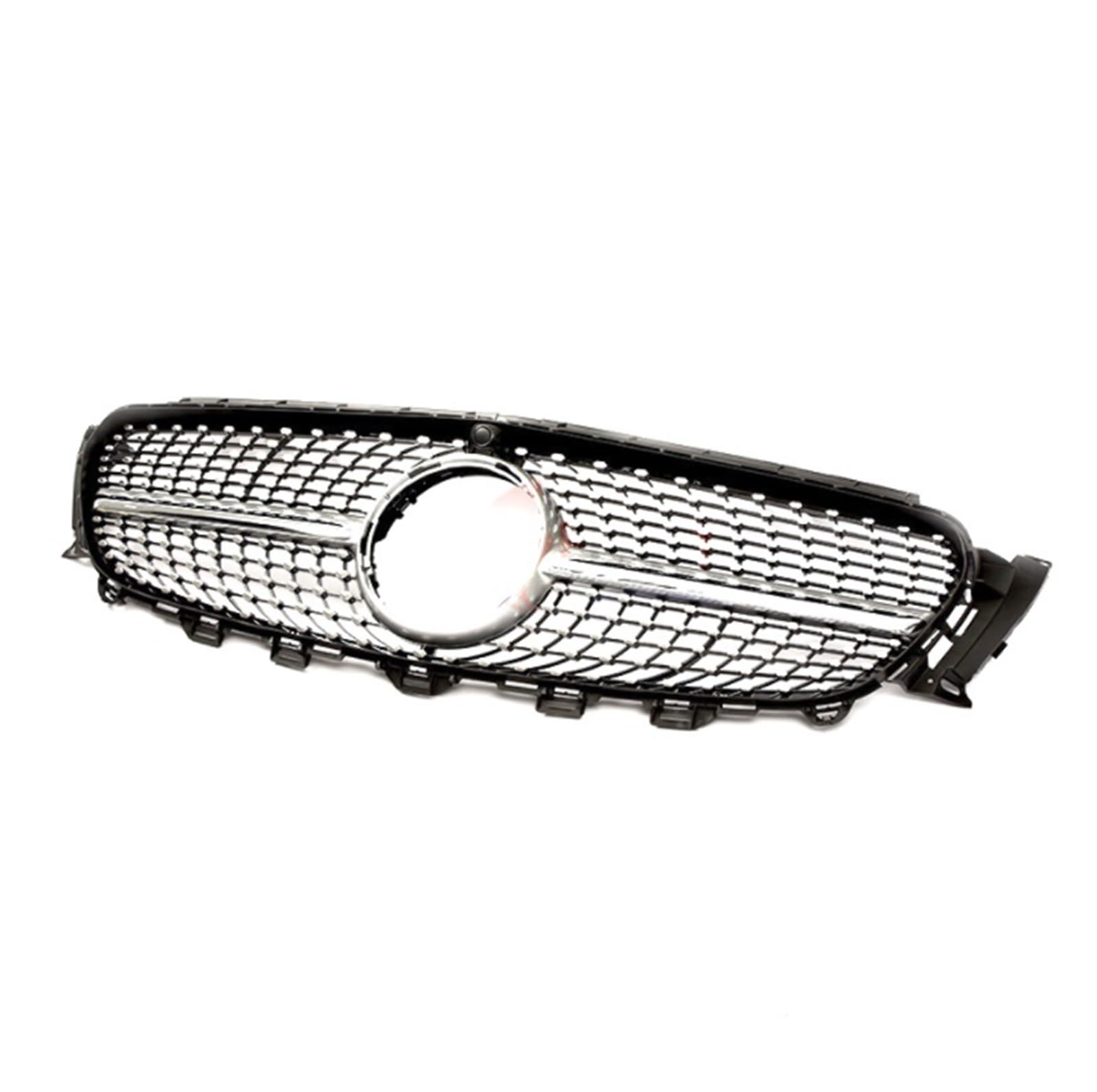 Auto Frontgrill Frontgrill Sport Racing Grill Mit Kamera GT Diamant Für Benz E Klasse W213 2016 2017 2018 2019 2020 Auto Kühlergrill Frontgrill Kühlergrill(Dia Silver with Hole) von RFSHOP