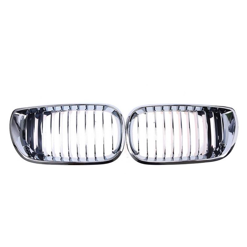 Auto Frontgrill Frontstoßstange Nierengrill Racing Air Intake Grill Style Für 3er E46 4-Türer 320i 325i 2002 2003 2004 2005 Kühlergrill(Single Chrome) von RFSHOP