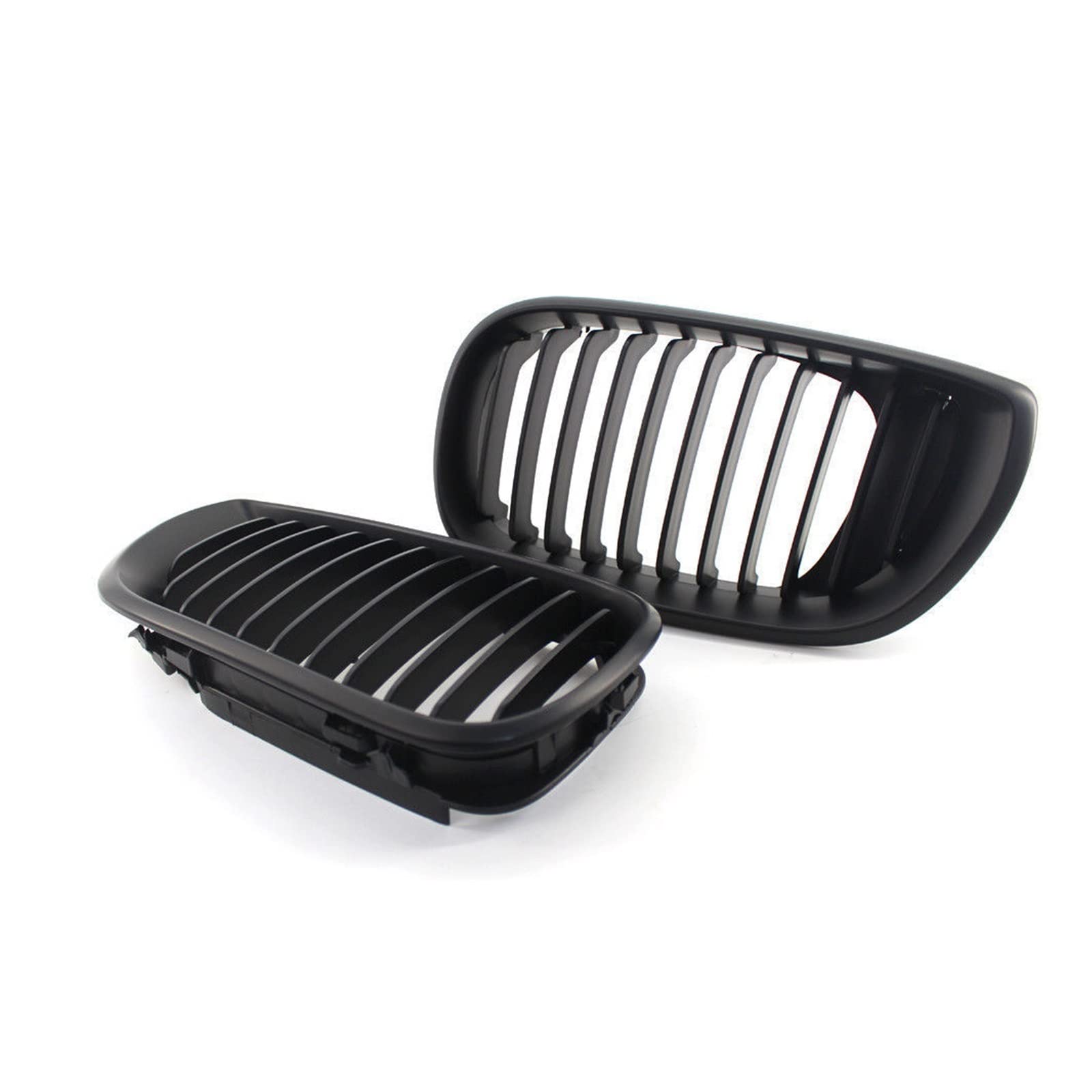 Auto Frontgrill Frontstoßstange Nierengrill Racing Air Intake Grill Style Für 3er E46 4-Türer 320i 325i 2002 2003 2004 2005 Kühlergrill(Single Matte Black) von RFSHOP