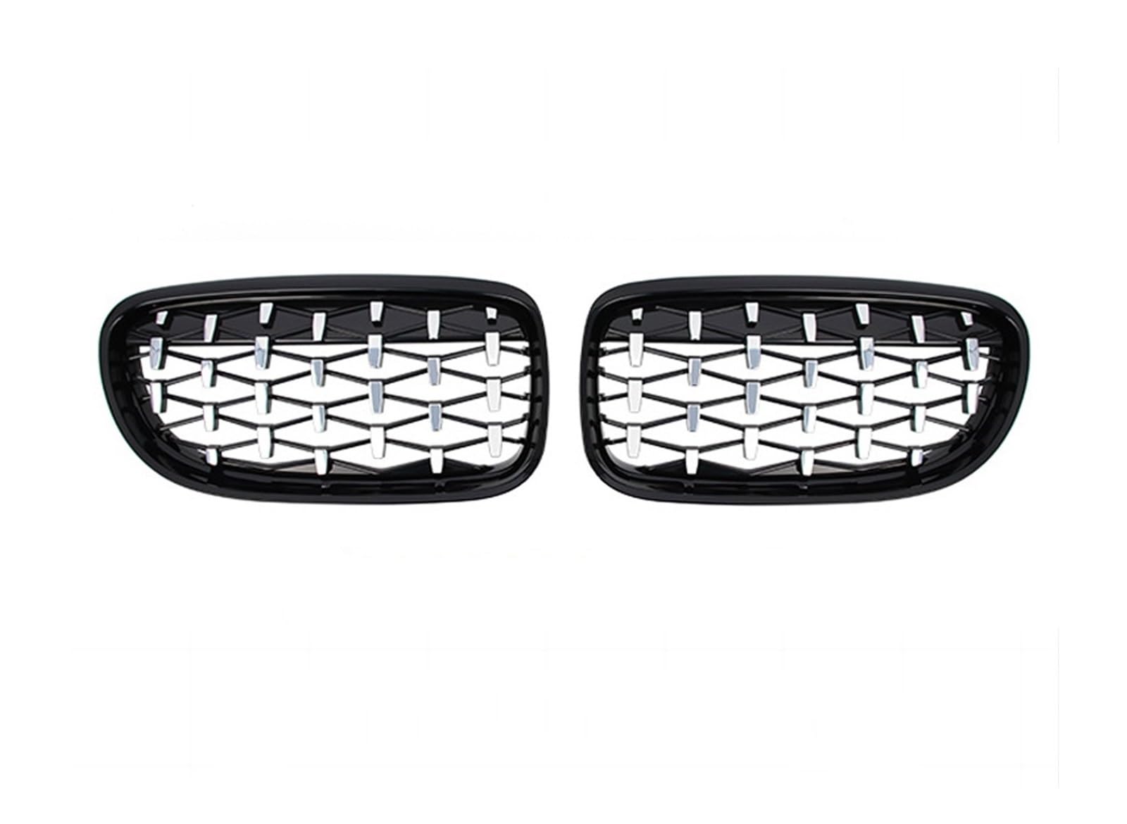 Auto Frontgrill Für 3er E92 E93 M3 2-Türer 2006-2009/2010-2013 Frontnierengrill Kühlergrill Sportwagen-Tuning-Zubehör Kühlergrill(10-13 GBlack Silver) von RFSHOP