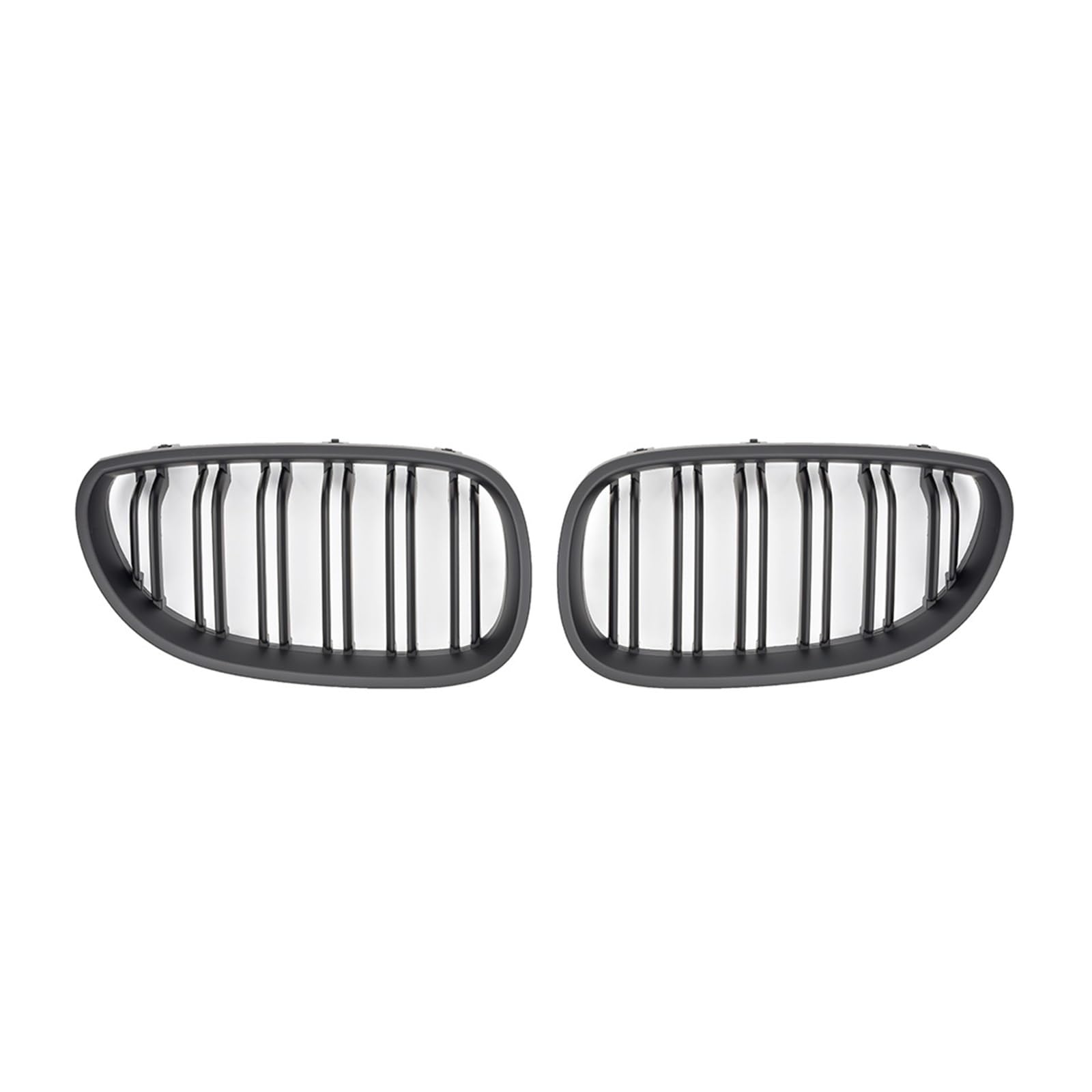 Auto Frontgrill Für 5 Series E60 M5 E61 520i 545i 550i 535i 2003-2009 Frontstoßstange Nierengrill Grill Haubennetz Doppellinie Refit Body Kit Kühlergrill(Matt-schwarz) von RFSHOP