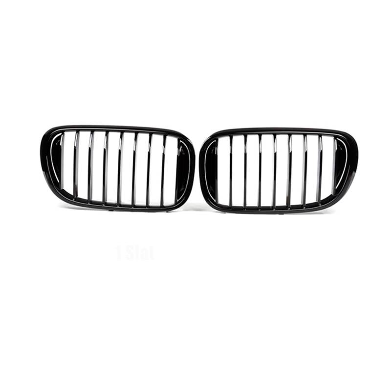 Auto Frontgrill Für 7 G11 G12 740e 725d 730d 730i 740i 750i 2015 2016-2020 Vorne Racing Niere Kühlergrill Leistung Stil Glänzend Schwarz Grill Kühlergrill(1 Slat) von RFSHOP