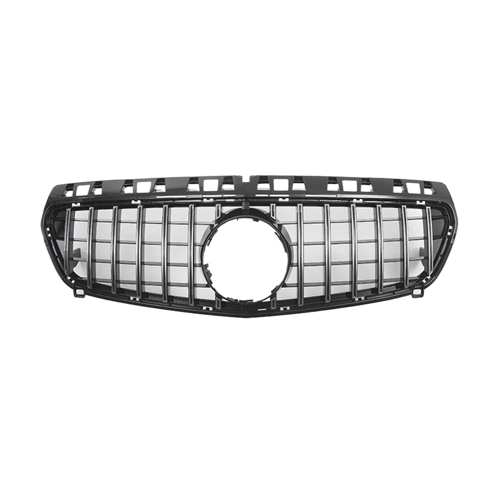 Auto Frontgrill Für Benz A-Klasse W176 A180 A200 A250 A45 2013 2014 2015 AMG Chrom Black Diamonds Style Kühlergrill Schwarz GTR Frontstoßstangengrill Kühlergrill(GTR-Silver) von RFSHOP