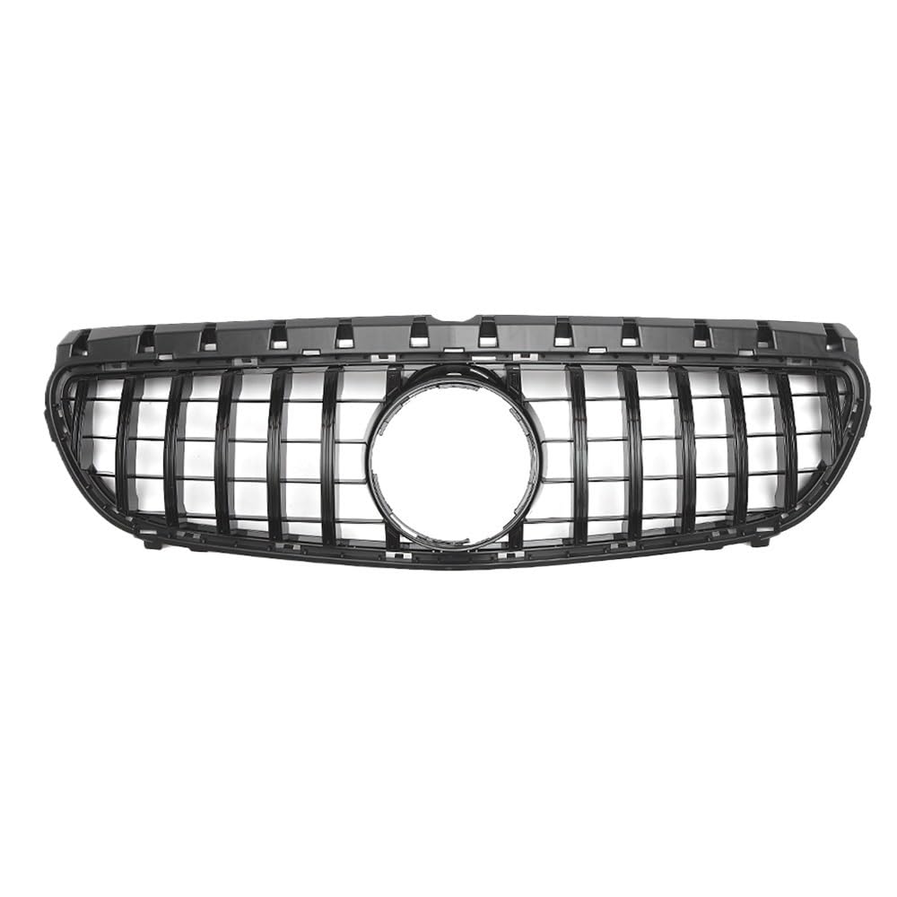 Auto Frontgrill Für Benz B-Klasse W246 B180 B200 B250 2015-2019 Kühlergrill Im Chrom-Silber-Diamanten-Stil, Glänzend Schwarzer GTR-Frontstoßstangengrill Kühlergrill(GTR-Black) von RFSHOP