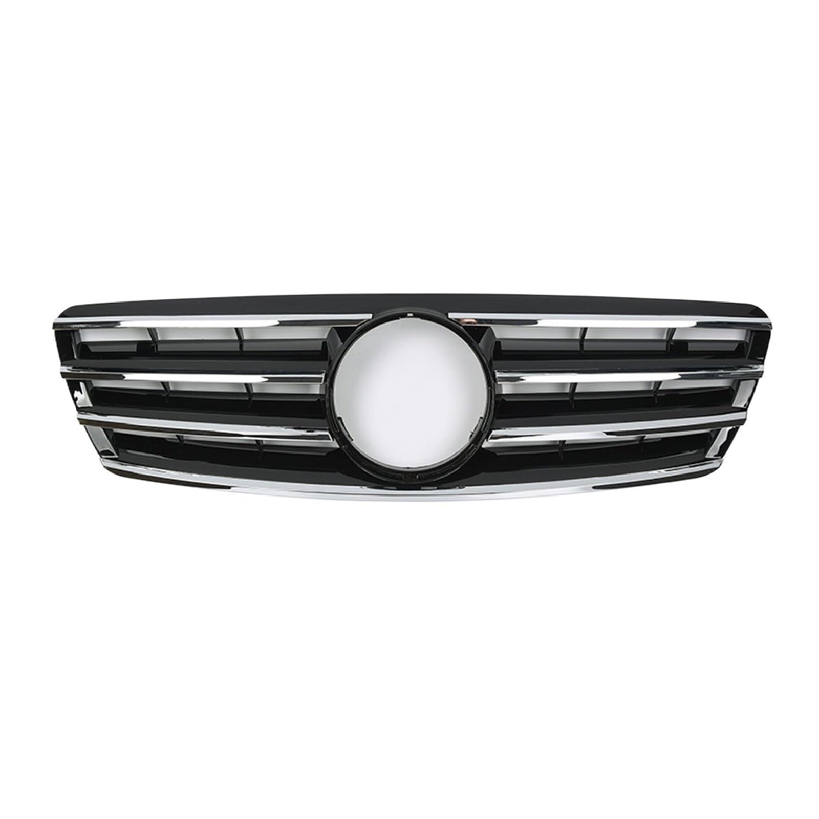 Auto Frontgrill Für Benz C-Klasse W203 2001-2007 C200 C240 ​​C320 Kühlergrill Im Chrom-Silber-Diamanten-Stil Schwarzer Frontstoßstangengrill Im GTR-Stil Kühlergrill(Sport-Chrome Black) von RFSHOP