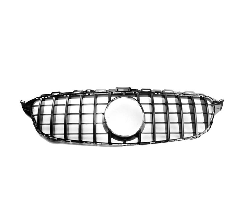 Auto Frontgrill Für Benz C-Klasse W205 2014-2018 Autozubehör Frontgrill Mittelnetz Grills Montage Rahmenabdeckung Dekorationsteile Kühlergrill(Black Style C) von RFSHOP