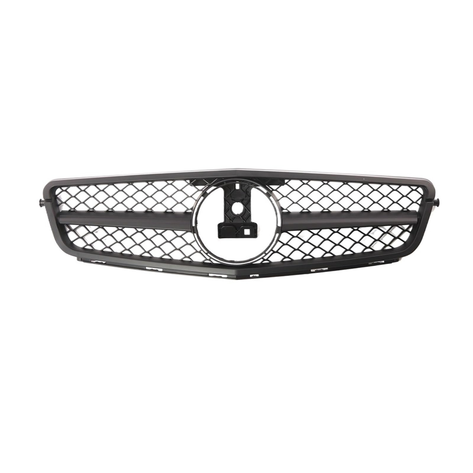 Auto Frontgrill Für Benz C W204 C43 C180 C200 C250 C300 2007-2014 Match Frontstoßstangengrill Haubengrill AMG GT Diamant-Tuning Kühlergrill(AMG-Matte Black) von RFSHOP