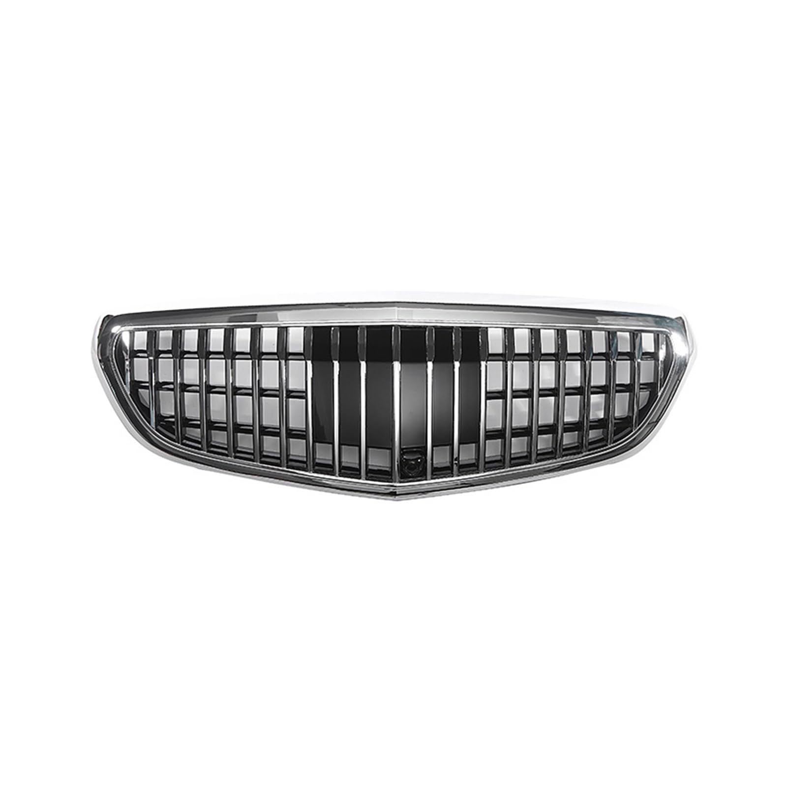 Auto Frontgrill Für Benz E-Klasse W212 2013 2014 2015 Fronteinlassgitter Renngrill Modifiziert Für Maybach ABS Glänzend Schwarz Kühlergrill(Silber) von RFSHOP