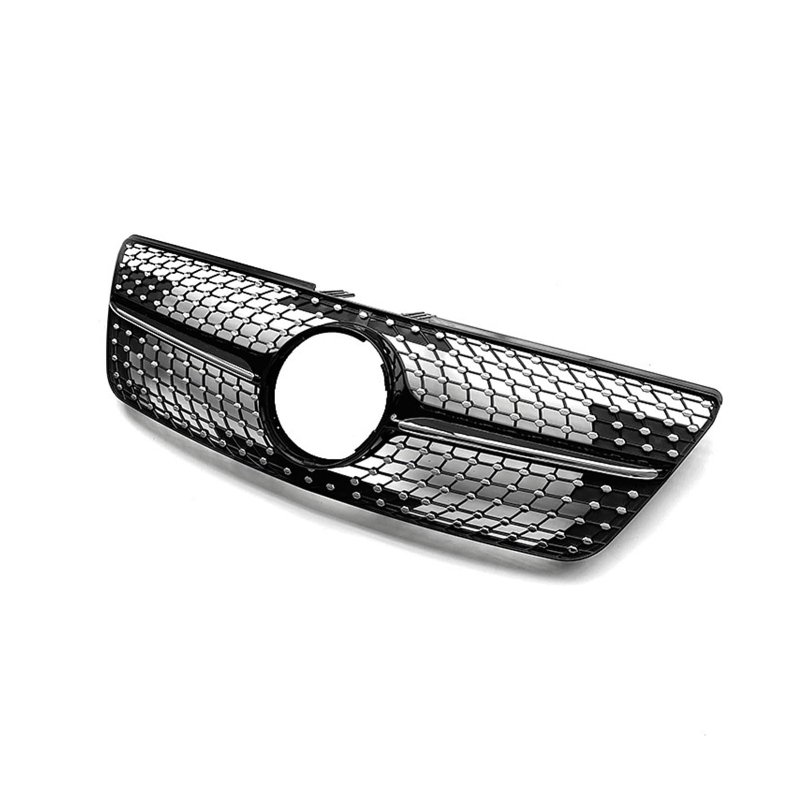 Auto Frontgrill Für Benz ML Klasse W164 ML320 ML350 ML450 ML500 ML550 2009-2011 Frontgrill Haube Tuning Racing Grill ABS Grills Kühlergrill(Schwarz) von RFSHOP