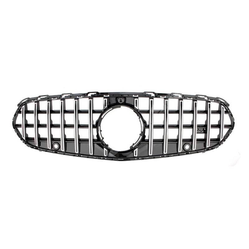 Auto Frontgrill Für Benz W206 C-Klasse C200 All-Terrain C220 D Kombi 2022+ Auto Front Racing Facelift Grill Oberen Stoßfänger Gitter Kühlergrill(Chrom) von RFSHOP