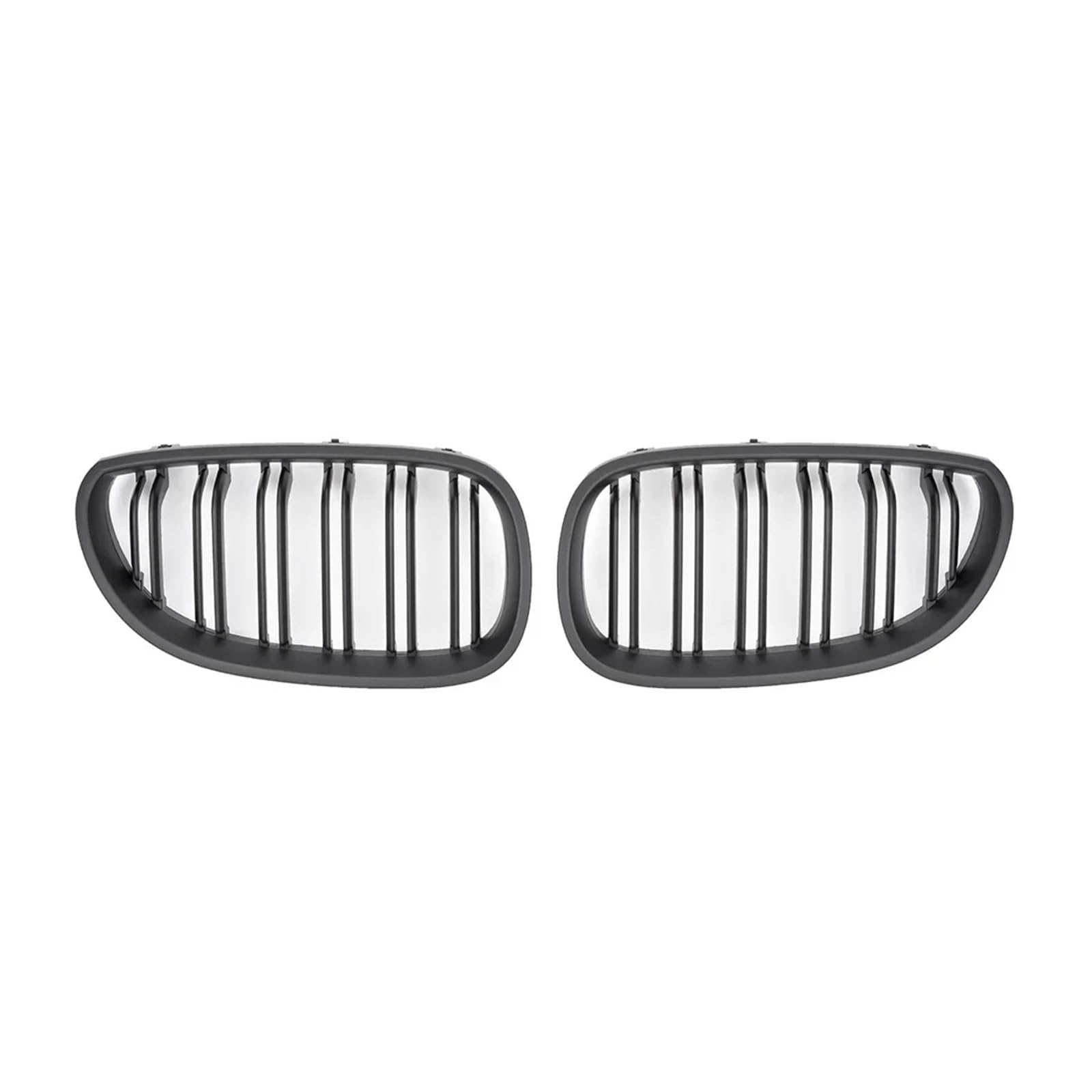 Auto Frontgrill Für E60 E61 5 Series 2003-2005 2006 2007 2008 2009 Auto Frontgrill Nieren Racing Grill Gitter Glanz Schwarz Auto Neue Doppel-Lamellen Kühlergrill(Matt-schwarz) von RFSHOP