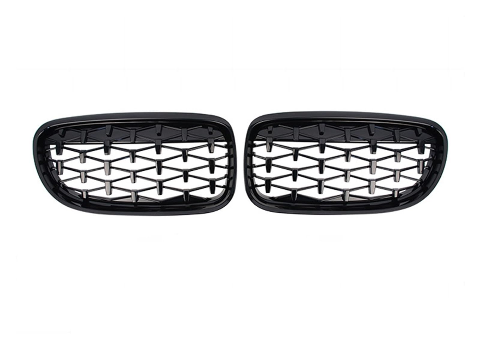 Auto Frontgrill Für E90 E91 Tuning 3 Serie 2005 2006 2007 2008 2009 2010 2011 2012 Auto Front Glanz Balck Grills Grille Sport Diamant LCI PreLCI Kühlergrill(09-12 GBlack) von RFSHOP