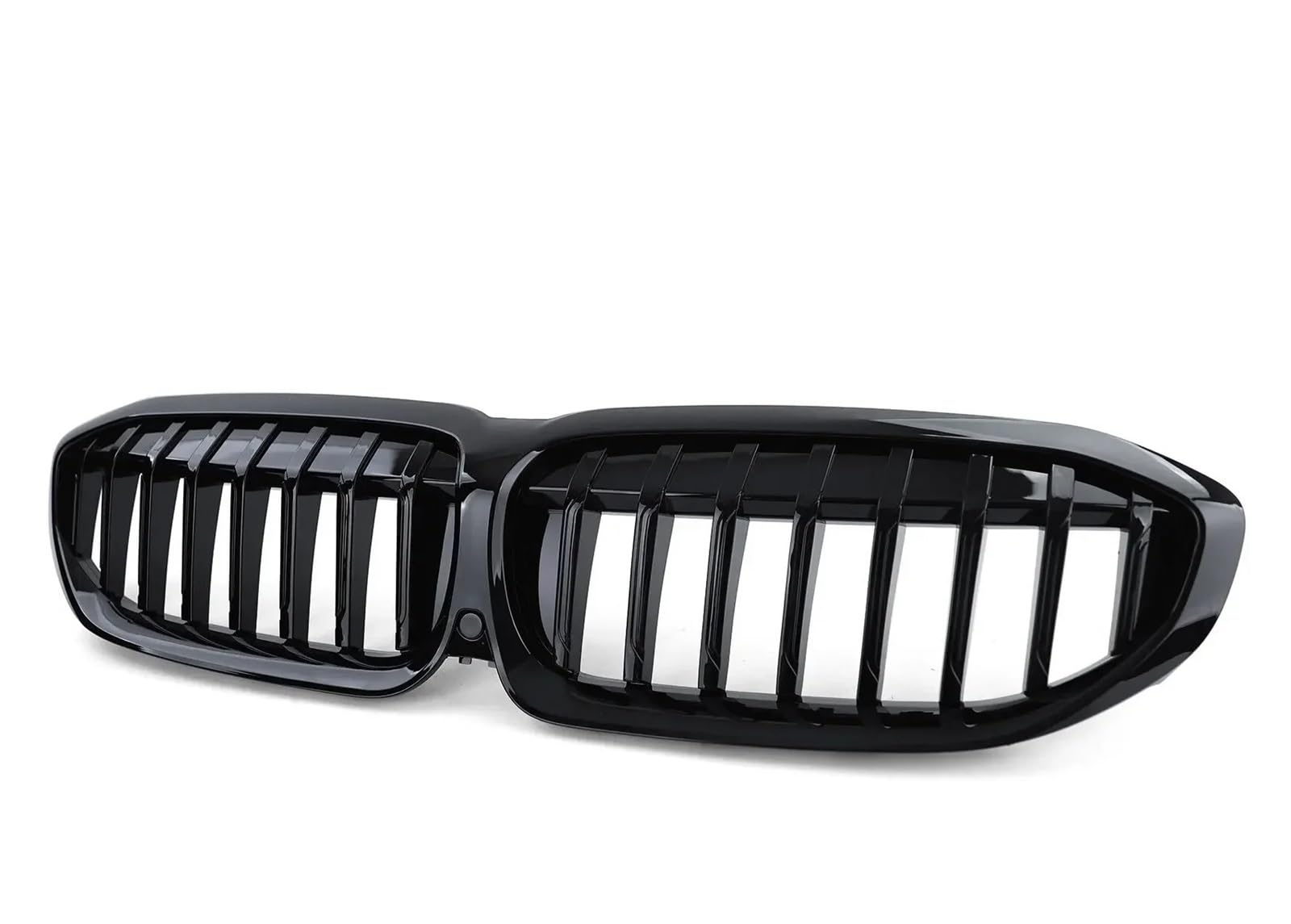 Auto Frontgrill Für G20 3er G20 G21 G28 2019-2022 Frontstoßstange Haube Nierengrill Renngitter Ersatz Black Diamond Meteor Style Kühlergrill(1 Slat-Glossy Black) von RFSHOP