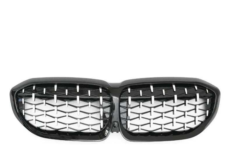 Auto Frontgrill Für G20 3er G20 G21 G28 2019-2022 Frontstoßstange Haube Nierengrill Renngitter Ersatz Black Diamond Meteor Style Kühlergrill(Diamond-Chrome Black) von RFSHOP