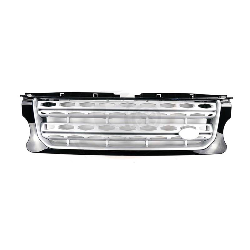 Auto Frontgrill Für Land Für Rover Für Discovery 4 LR4 2014 2015 2016 L319 Frontstoßstange Auto-Mittelteil Styling Oberer Renngrill Kühlergrill(Black Silver) von RFSHOP