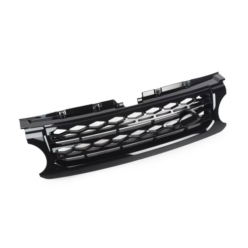 Auto Frontgrill Für Land Für Rover LR4 SUV Basis 2010 2011 2012 2013 Auto Kühlergrill Oberen Mesh Grill Glanz Schwarz ABS Mit Emblem Kühlergrill von RFSHOP