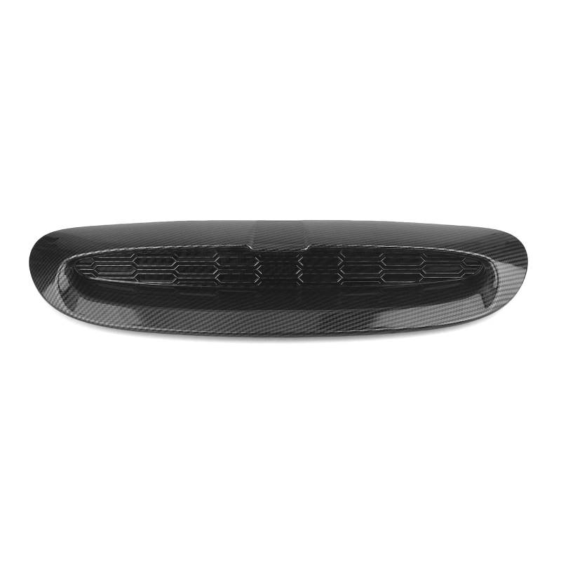 Auto Frontgrill Für Mini Für Cooper S JCW F54 F55 F56 F57 2014-2021 2022 2023 2024 ABS Glanz/Matt Schwarz Vorne Motorhauben Haube Vent Scoop Air Outlet Abdeckung Trim Kühlergrill(Kohlefaser-Optik) von RFSHOP