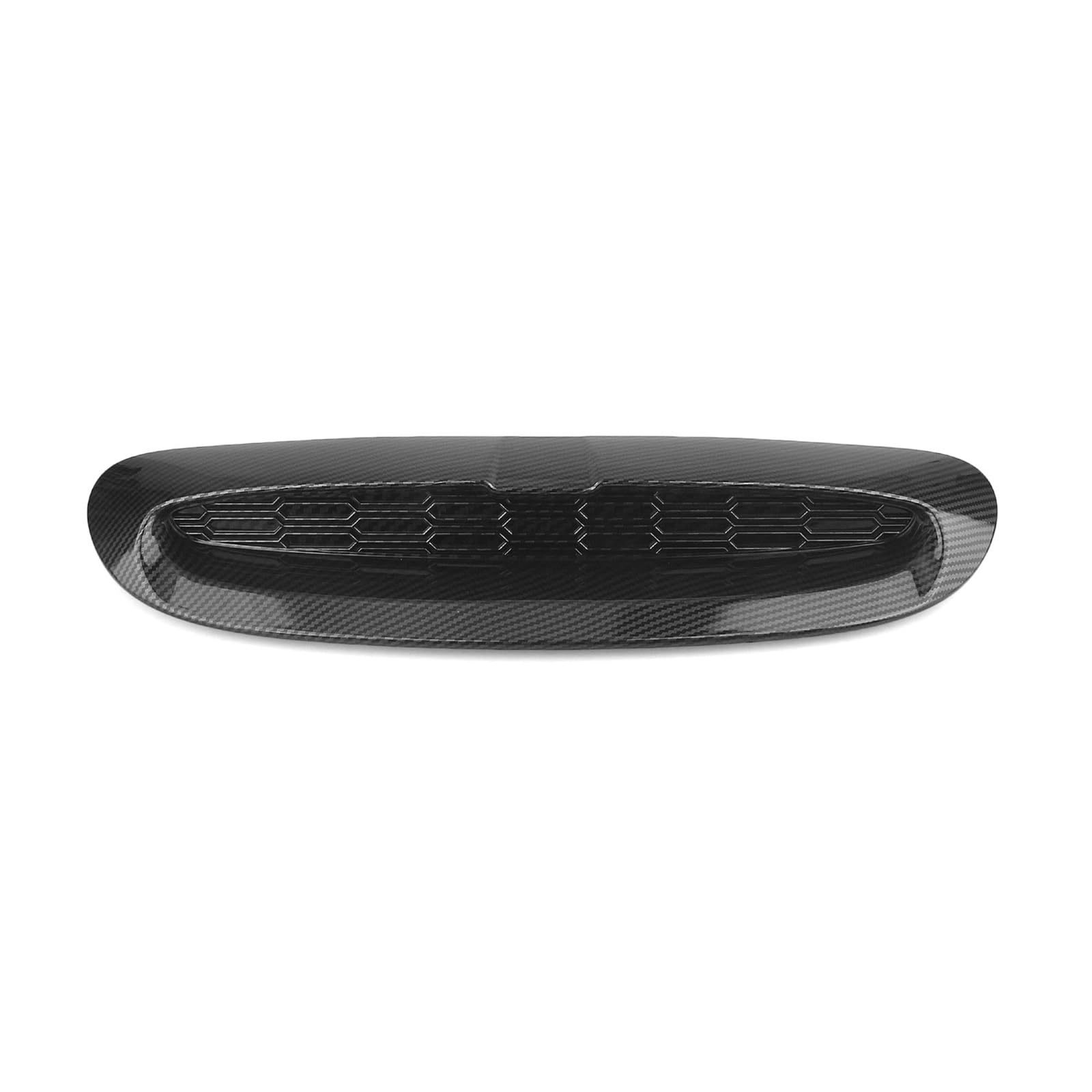 Auto Frontgrill Für Mini Für Cooper S JCW F54 F55 F56 F57 2014-2024 ABS Glanz/Matt Schwarz Front Motorhauben Haube Vent Scoop Air Outlet Abdeckung Trim Kühlergrill(Kohlefaser-Optik) von RFSHOP