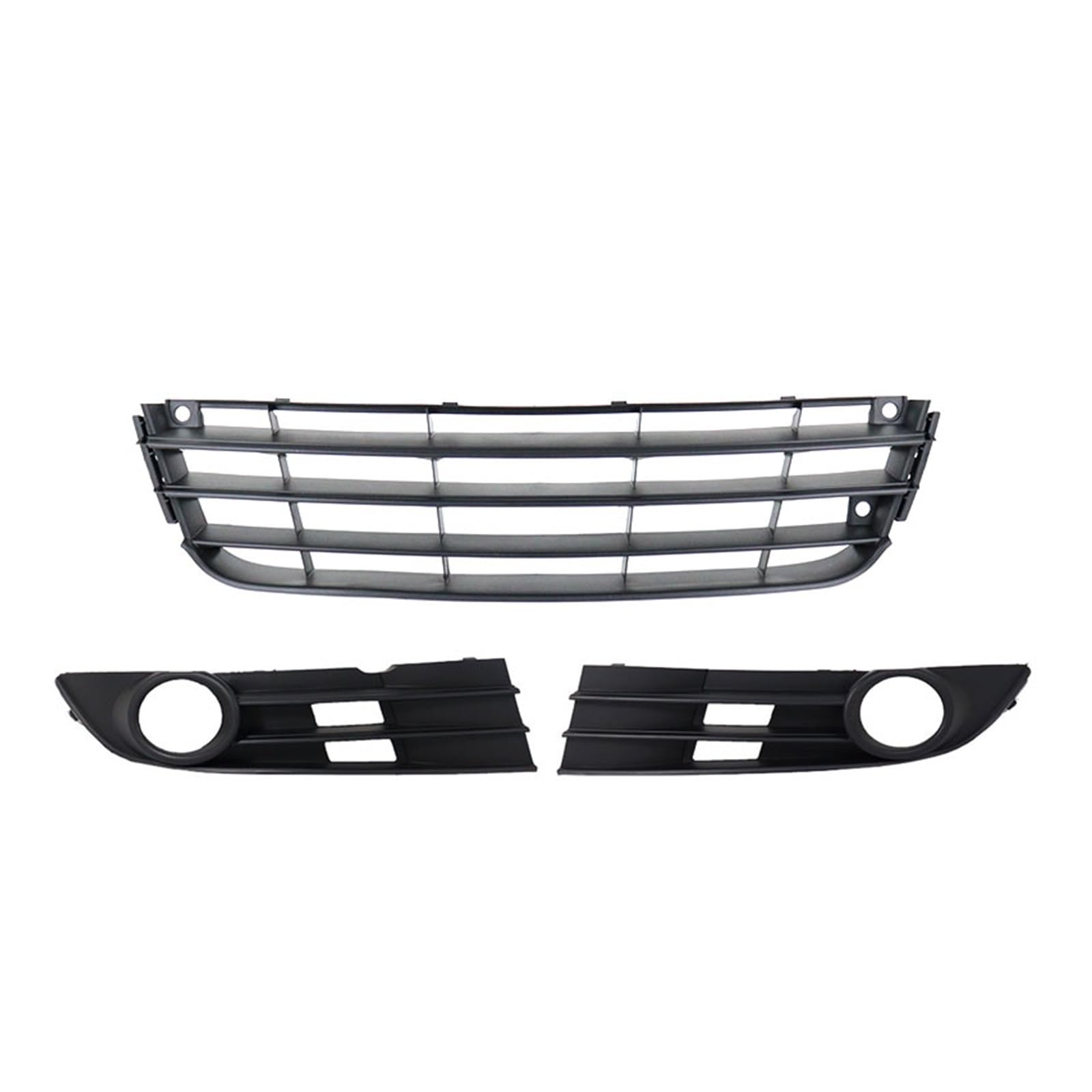 Auto Frontgrill Für VW Für Touran 2007 2008 2009 2010 Auto Front Stoßstange Nebelscheinwerfer Abdeckung Medium Mesh Zaun Nebelscheinwerfer Kühlergrill Auto Zubehör Kühlergrill(1 Set.) von RFSHOP