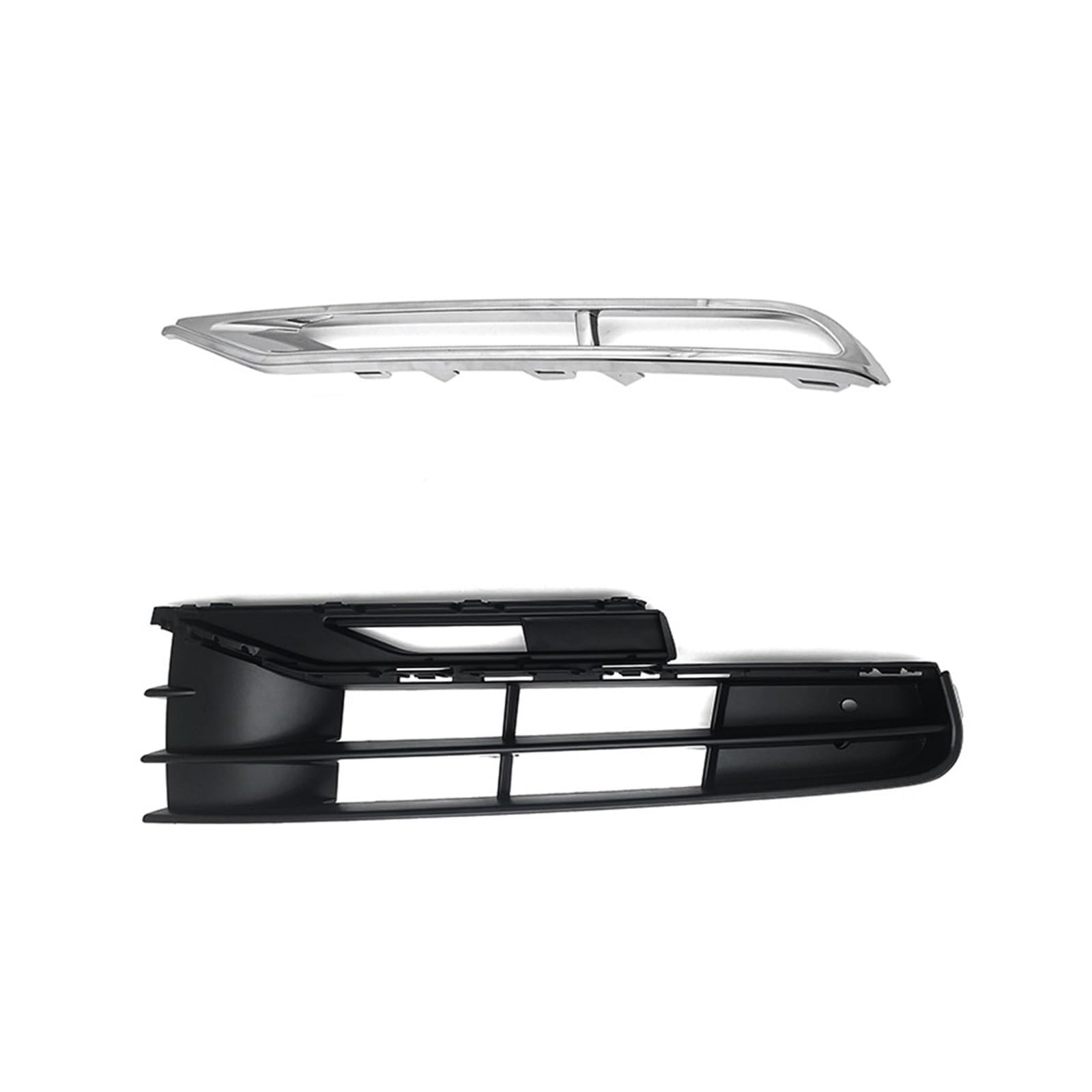 Auto Frontgrill Für VW Phaeton 2011 2012 2013 Links Rechts Auto Front Stoßstange Nebel Licht Gitter Nebel Lampe Rahmen Grill Gitter 3D0853665J 3D0853666J Kühlergrill(Left with Silver) von RFSHOP