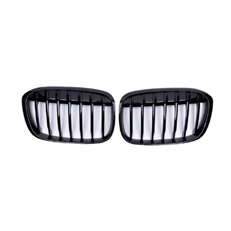 Auto Frontgrill Für X1 F48 F49 2016-2019 Glänzend Schwarz Kühlergrill Auto Front Nierengrill Gitter Rennsport Grills Single Line Grille Zubehör Kühlergrill von RFSHOP